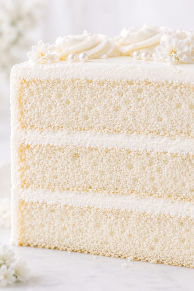 White Cake Recipe producing perfect layers