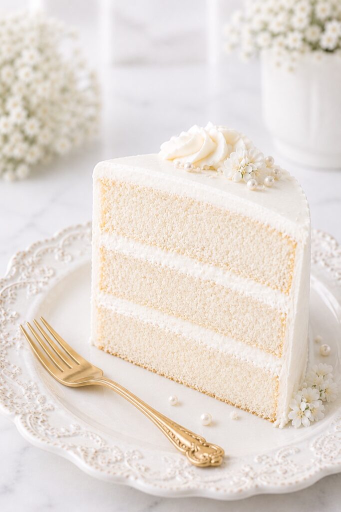 White Cake with Soft Layers