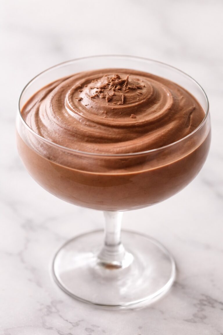 easy chocolate mousse recipe in a glass with silky smooth airy texture