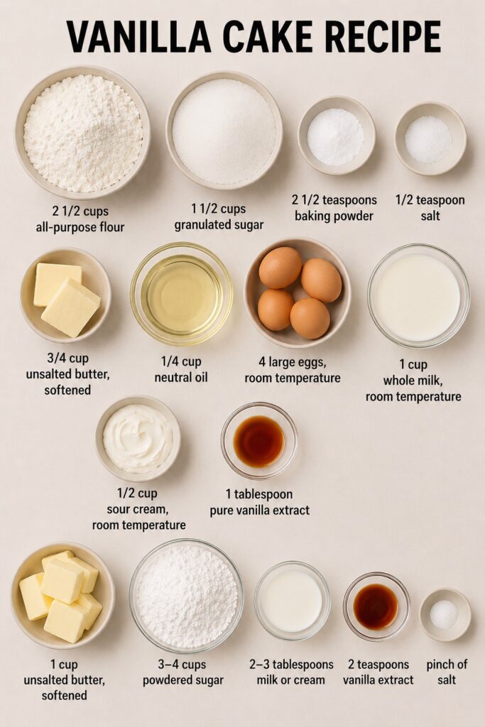 Vanilla Cake Recipe