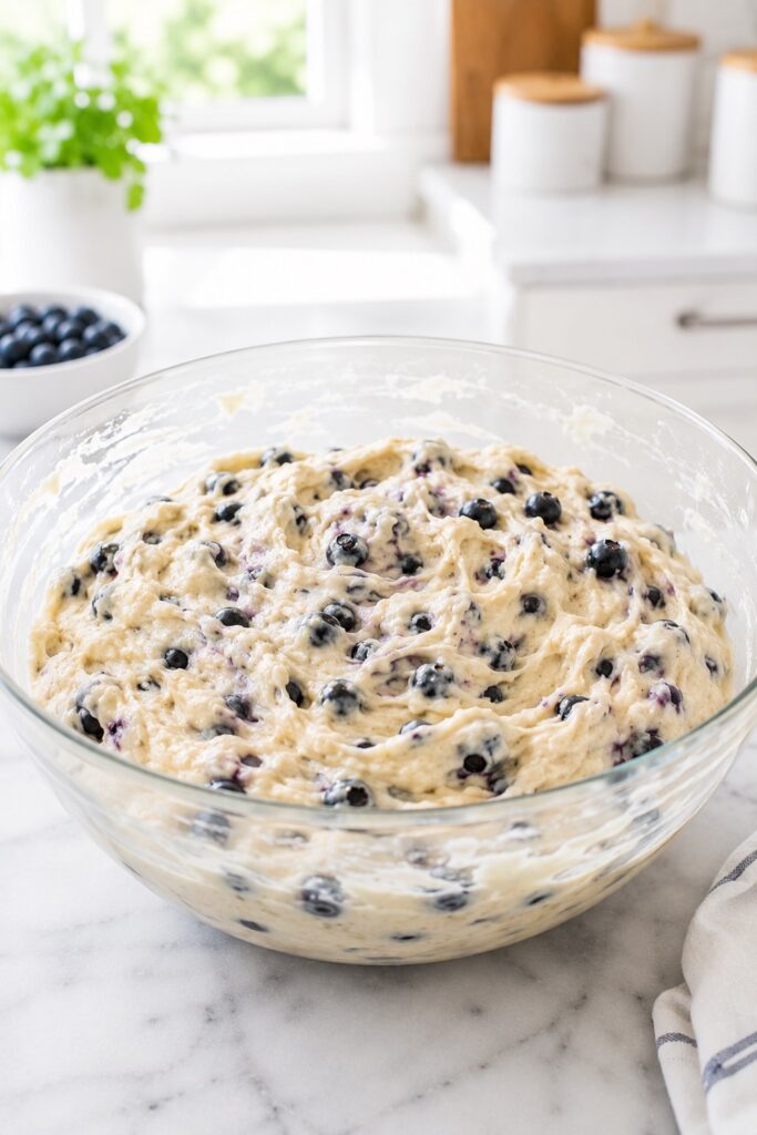 Blueberry Muffins Recipe Bakery Style Batter