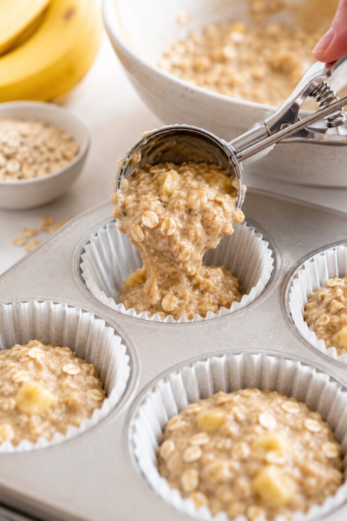 How to make Banana Oatmeal Muffins