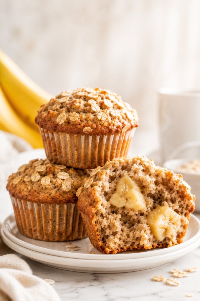 Banana Oatmeal Muffins Recipe