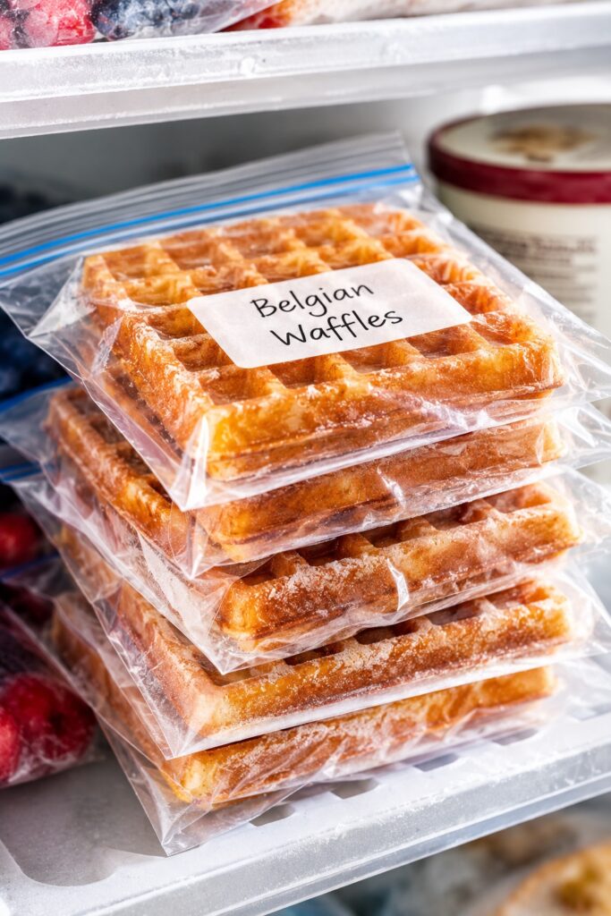 Belgian waffles Freezing Instructions