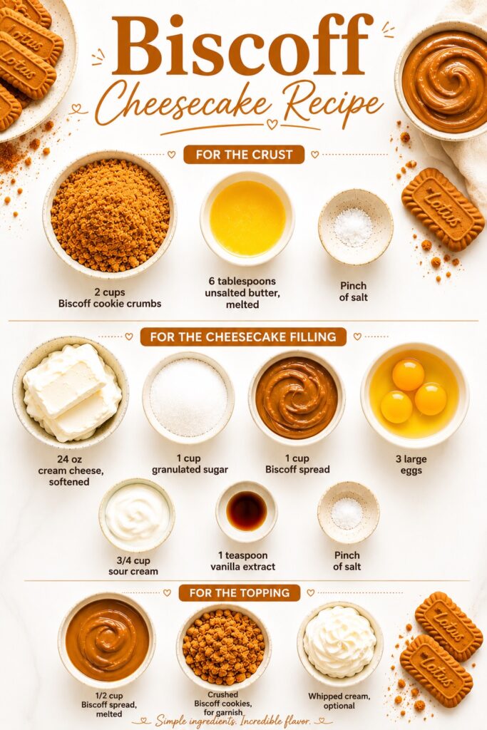 Biscoff Cheesecake Ingredients