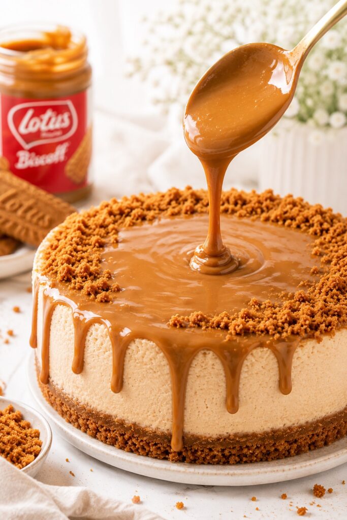 Biscoff Cheesecake Topping drizzle