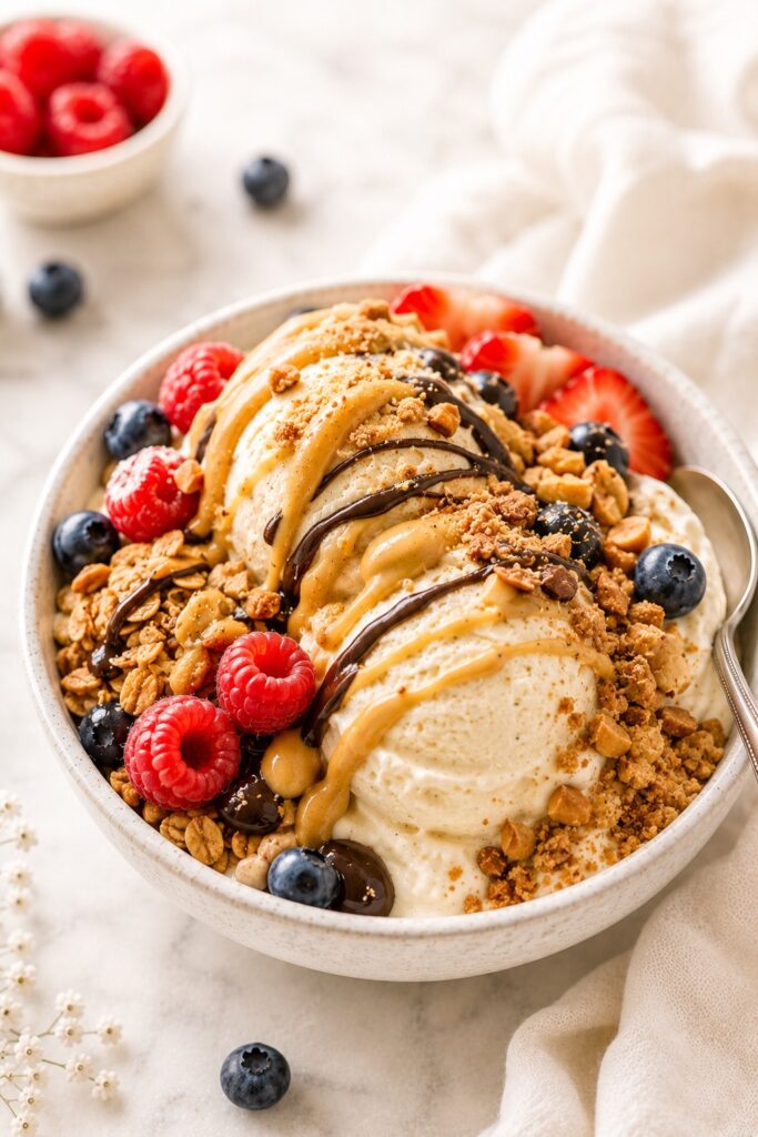 Cottage Cheese Ice Cream Serving Idea
