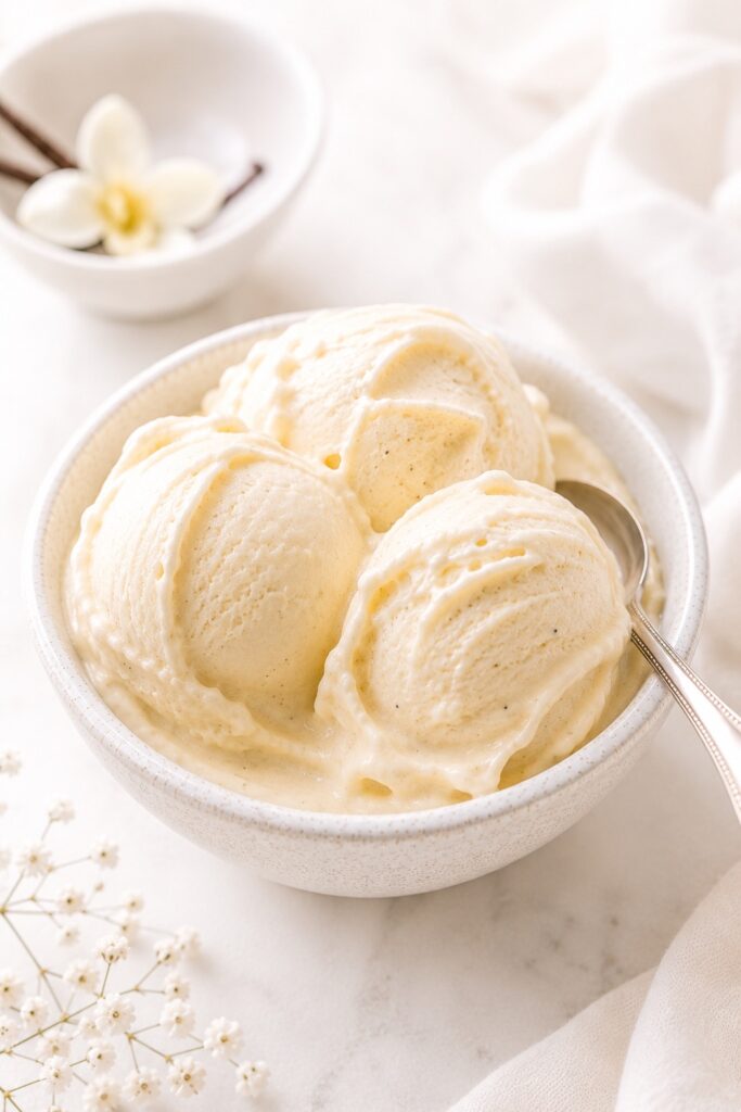 Cottage Cheese Ice Cream Serving