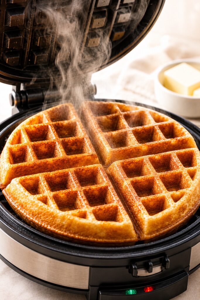 Fresh Belgian waffles