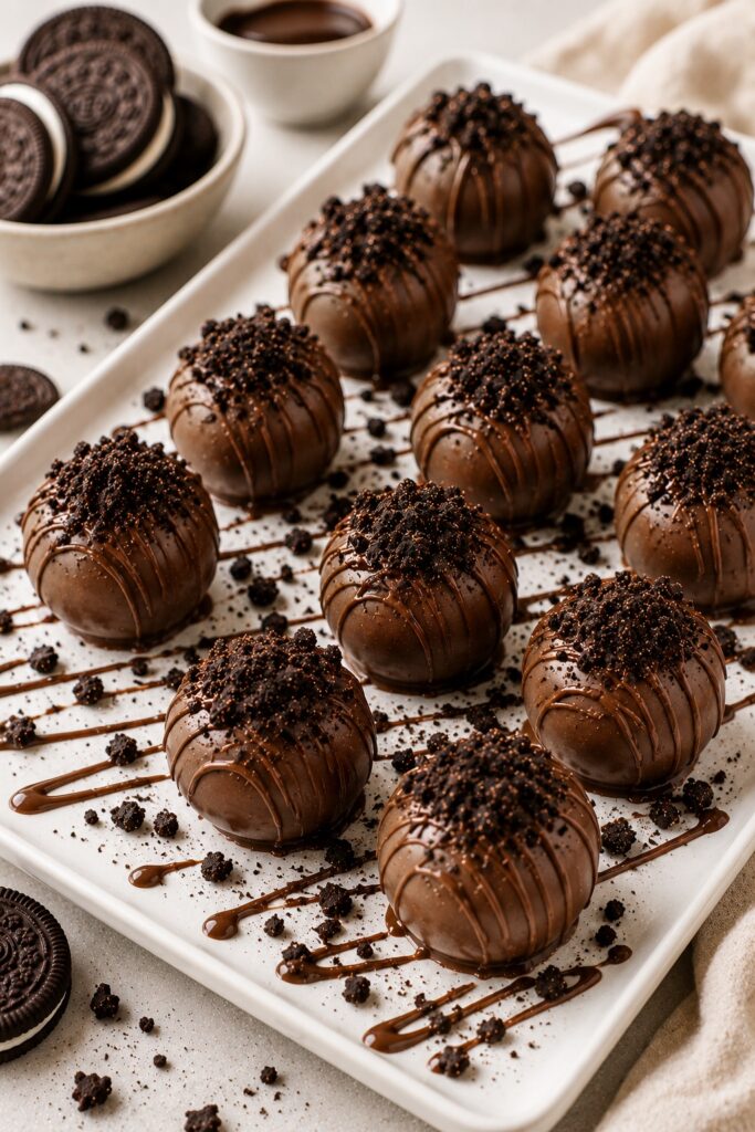 Oreo balls Serving Ideas