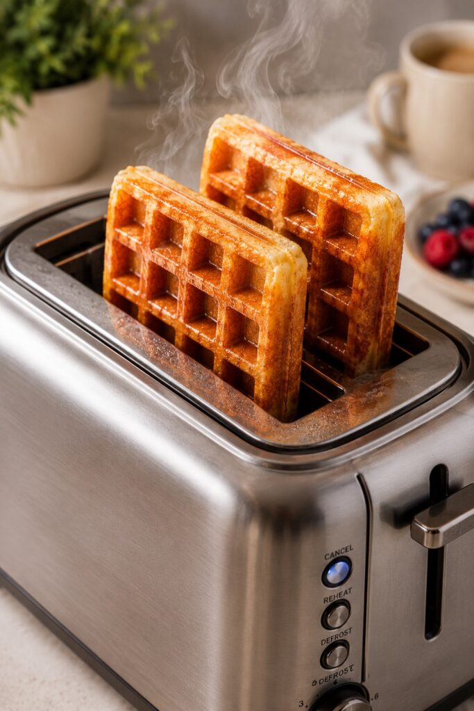 reheating Belgian waffles