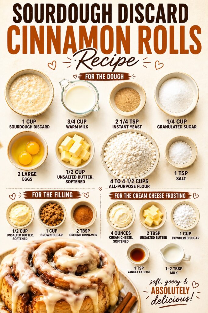Sourdough Discard Cinnamon Rolls