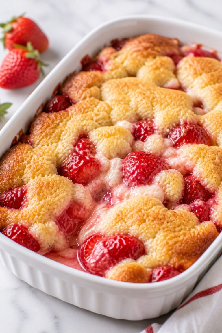 Strawberry Cheesecake Dump Cake