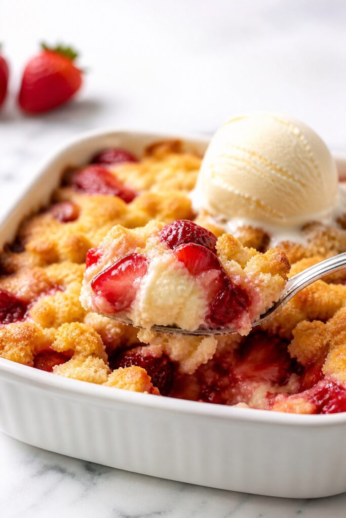 Strawberry Cheesecake Dump Cake Recipe