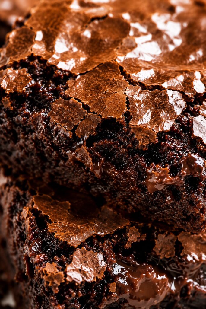 sweet potato brownies texture close-up