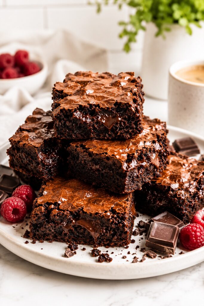 sweet potato brownies dessert plate