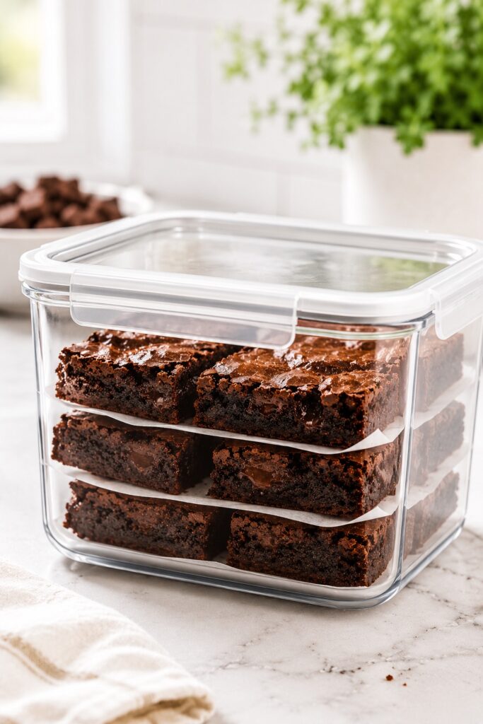 How to store sweet potato brownies