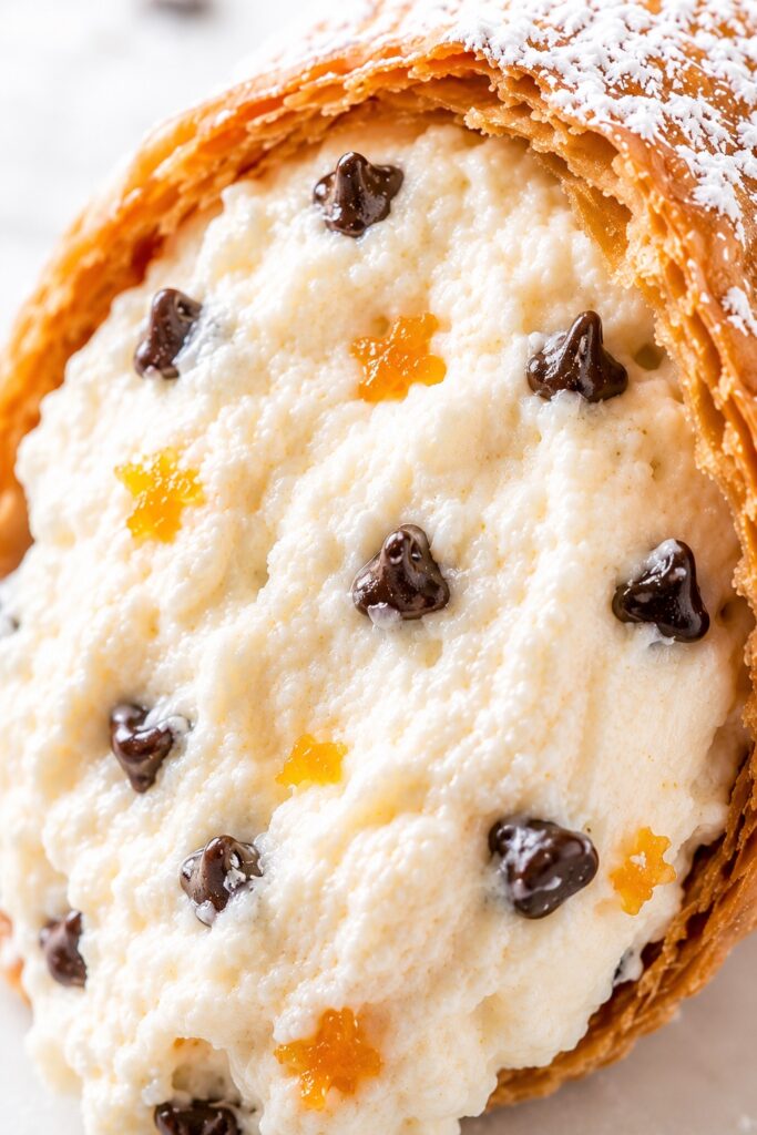 Cannoli Filling Texture Close-up