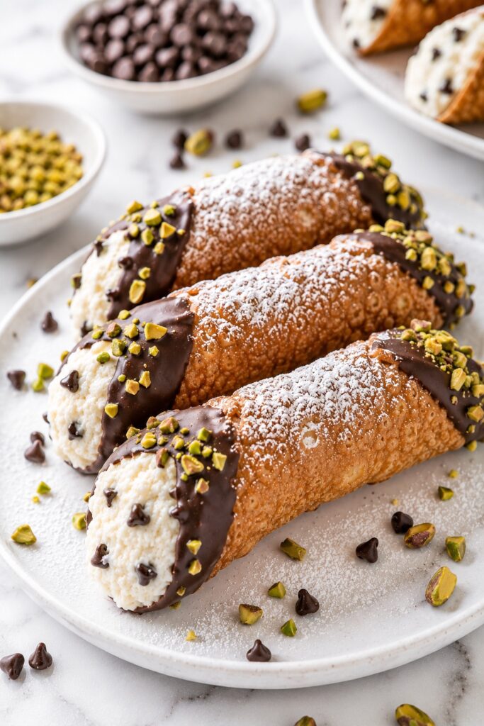 Chocolate-Dipped Cannoli