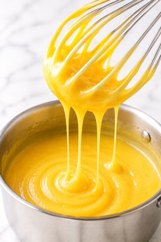 Whisking Lemon Curd