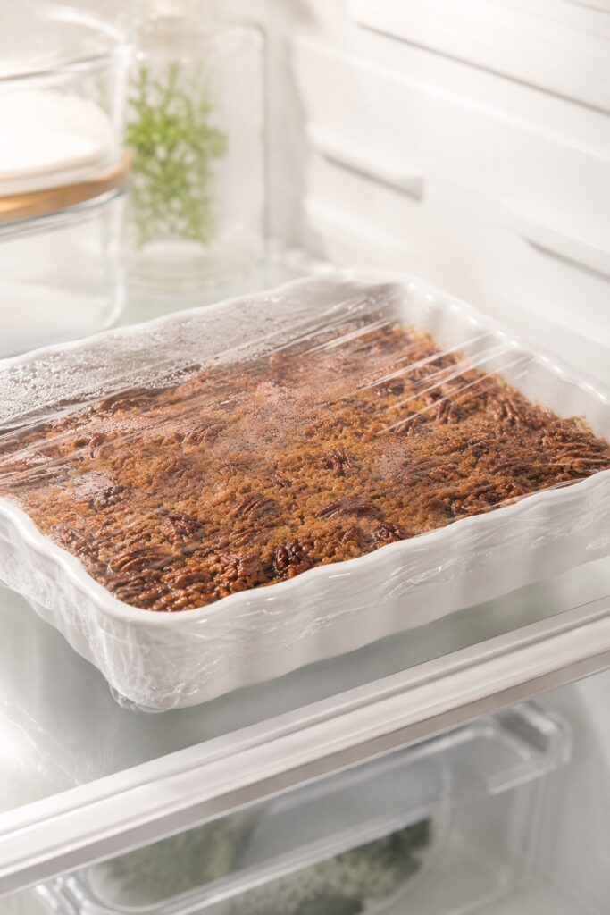 Pecan Pie Dump Cake Storage