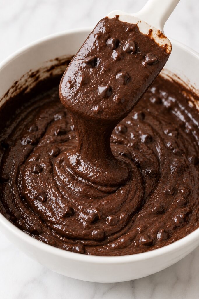 Black Bean Brownies Batter Texture