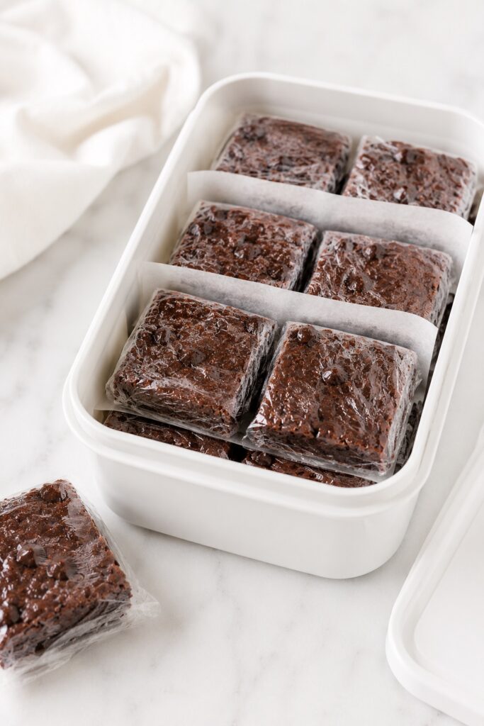 Black Bean Brownies Freezing Instructions