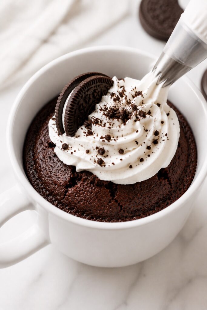 Decorating Oreo Mug Cake