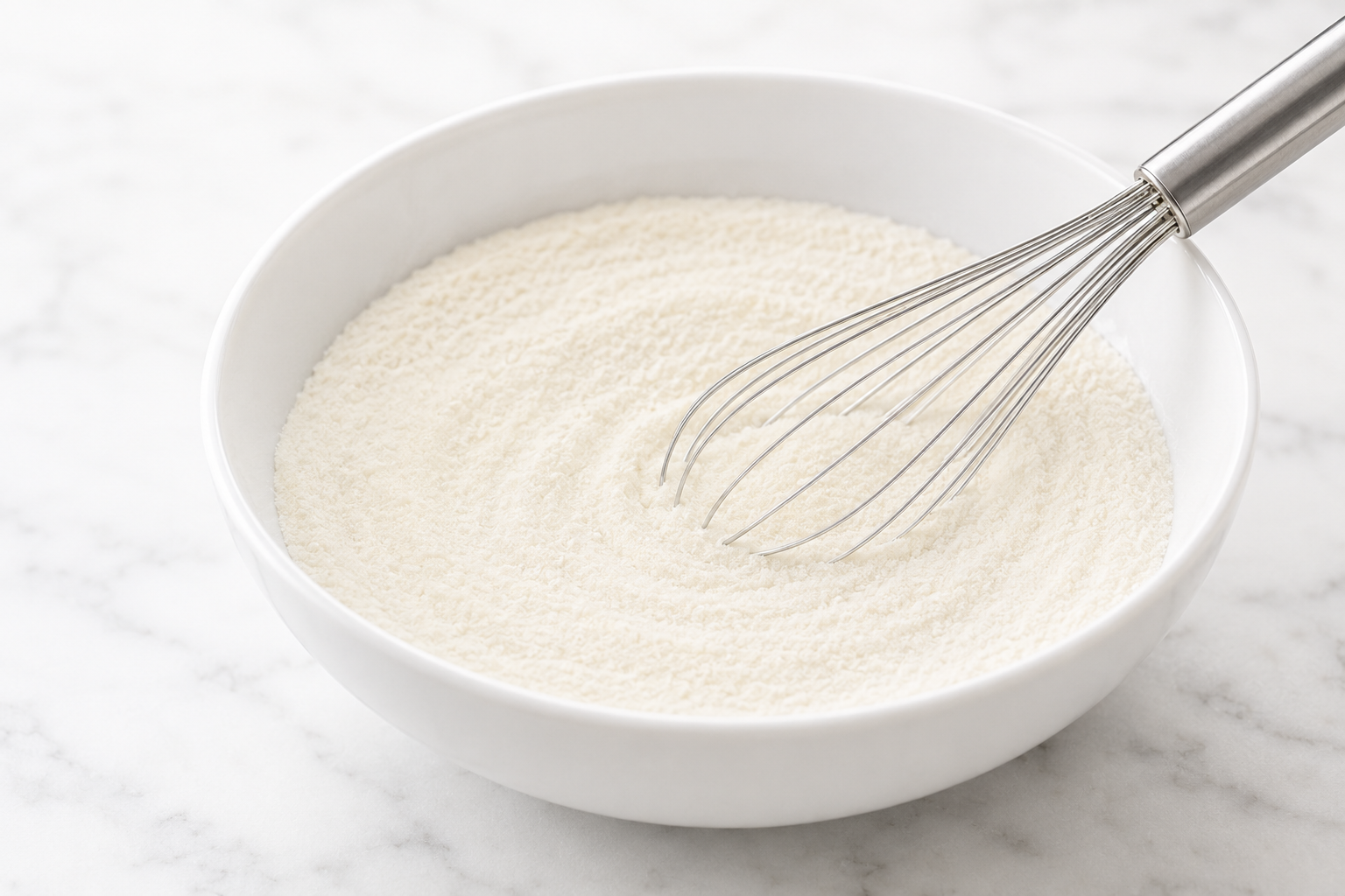 Gelato sugars, milk powder, locust bean gum, and salt whisked into a uniform dry blend