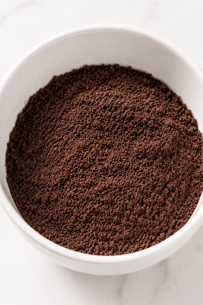 Mix the Dry Ingredients for Oreo Mug Cake