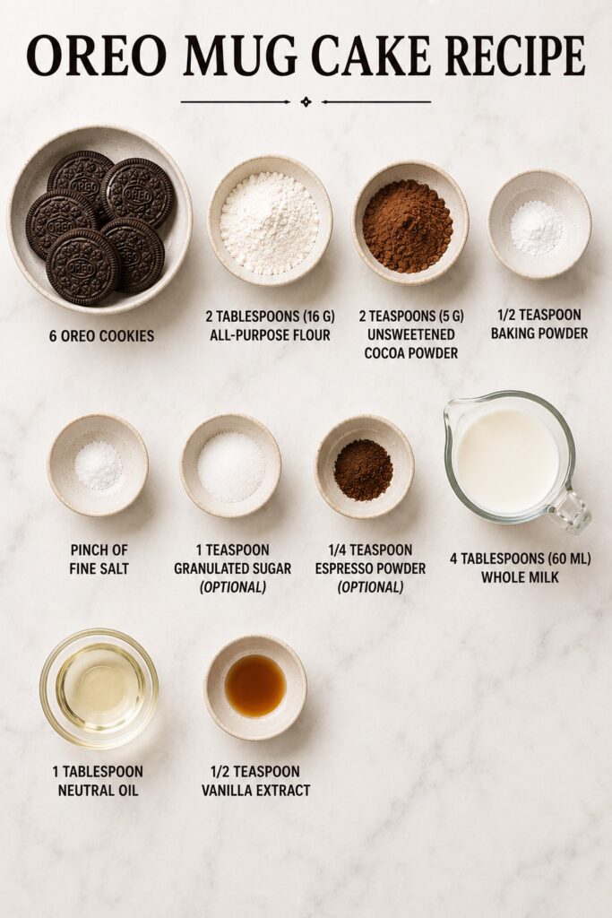 Oreo Mug Cake
