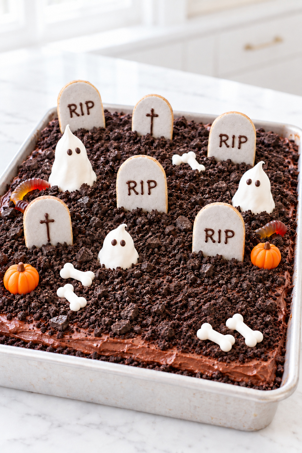 Graveyard Cake (Moist, Spooky & From Scratch)